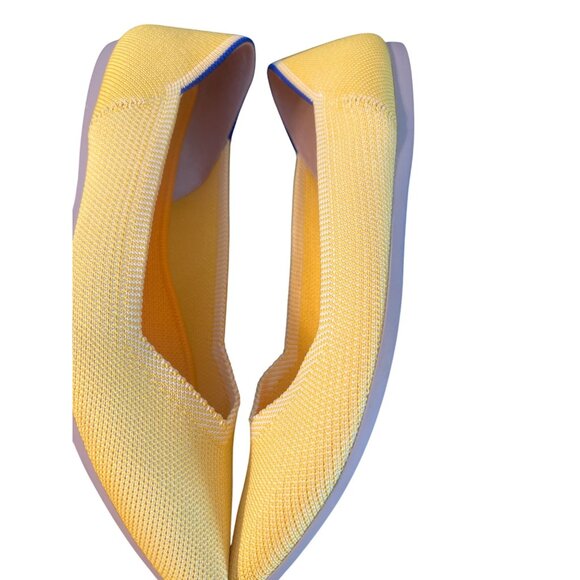 Rothys The Point Marigold Yellow Flats Slip Ons Shoes Comfort Pointed Toe Size 8 - Picture 4 of 8